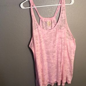 Pink burn out tank